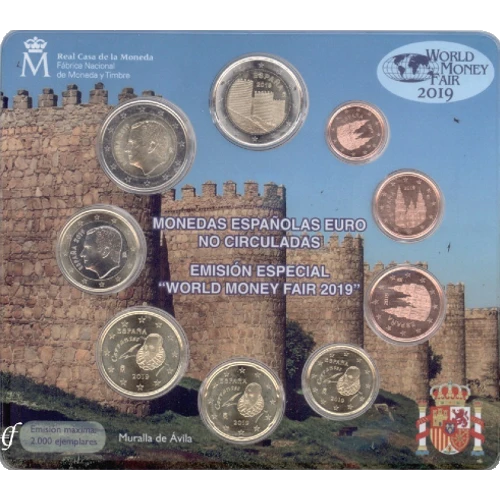 Moneda de 2 Euros Conmemorativos de España 2019 - Murallas de Ávila - Cartera WMF - Foto 1