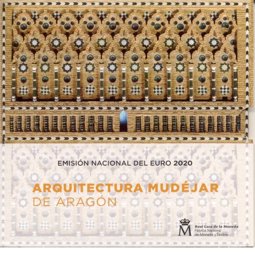 Moneda de 2 Euros Conmemorativos de España 2020 - Arquitectura Mudéjar de Aragón - Cartera Anual Flor de Cuño - Foto 1