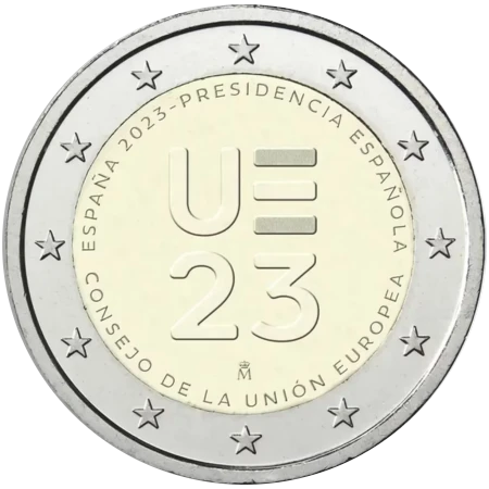 Moneda de 2 Euros Conmemorativos de España 2023 - Presidencia Española del Consejo de la Unión Europea