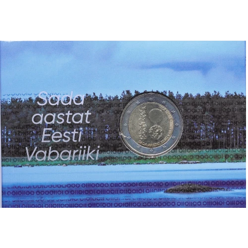 Moneda de 2 Euros Conmemorativos de Estonia 2018 - 100 Aniversario de la Independencia de Estonia - Coincard - Foto 1