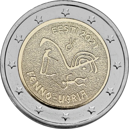 Moneda de 2 Euros Conmemorativos de Estonia 2021 - Pueblos Finoúgricos