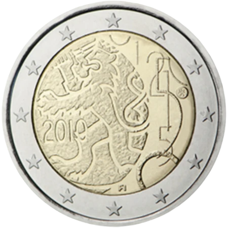 Moneda de 2 Euros Conmemorativos de Finlandia 2010 - Decreto de 1860