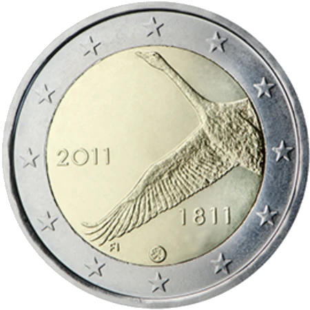 Moneda de 2 Euros Conmemorativos de Finlandia 2011 - Banco de Finlandia