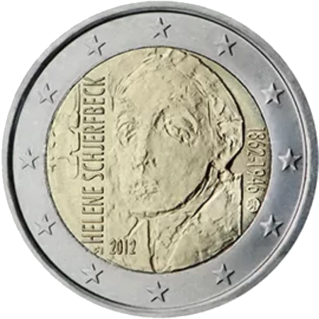 Moneda de 2 Euros Conmemorativos de Finlandia 2012 - Helene Schjerfbeck
