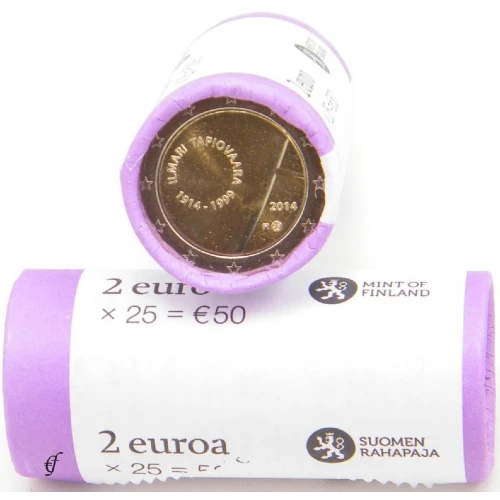 Moneda de 2 Euros Conmemorativos de Finlandia 2014 - Ilmari Tapiovaara - Rollo - Foto 1