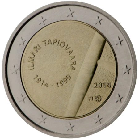Moneda de 2 Euros Conmemorativos de Finlandia 2014 - Ilmari Tapiovaara