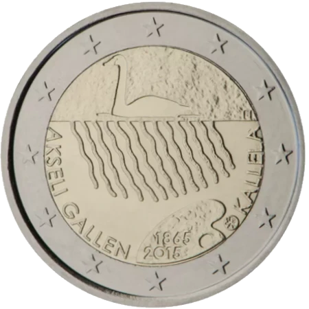 Moneda de 2 Euros Conmemorativos de Finlandia 2015 - Akseli Gallen-Kallela