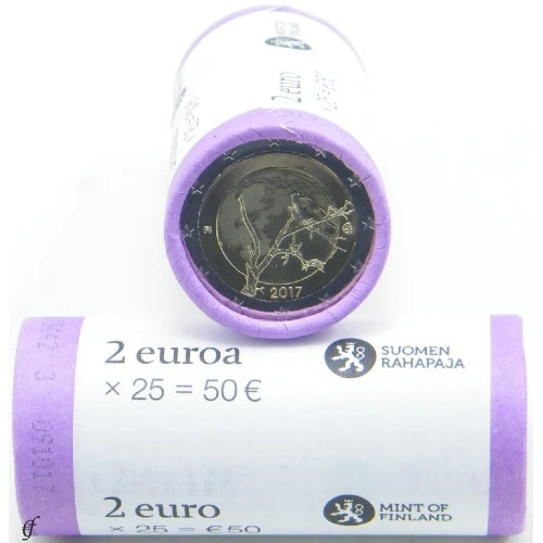Moneda de 2 Euros Conmemorativos de Finlandia 2017 - Naturaleza Finlandesa - Rollo - Foto 1