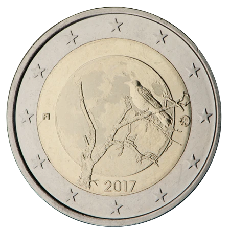 Moneda de 2 Euros Conmemorativos de Finlandia 2017 - Naturaleza Finlandesa