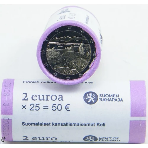 Moneda de 2 Euros Conmemorativos de Finlandia 2018 - Paisaje Nacional Finlandés de Koli - Rollo - Foto 1