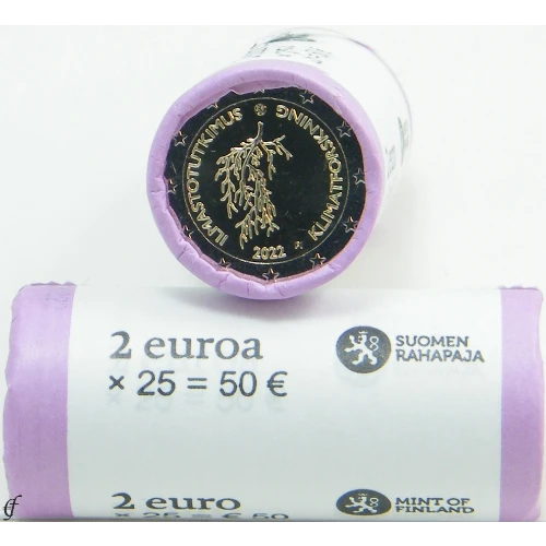 Moneda de 2 Euros Conmemorativos de Finlandia 2022 - Investigación Climática - Rollo - Foto 1