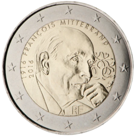 Moneda de 2 Euros Conmemorativos de Francia 2016 - François Mitterrand