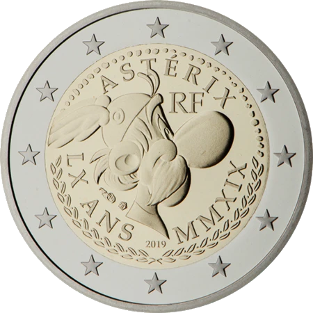 Moneda de 2 Euros Conmemorativos de Francia 2019 - Astérix