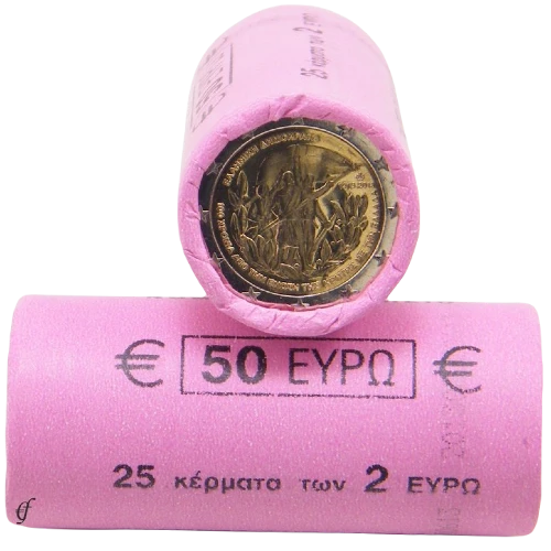 Moneda de 2 Euros Conmemorativos de Grecia 2013 - Unión de Creta a Grecia - Rollo - Foto 1