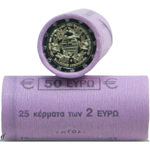 Moneda de 2 Euros Conmemorativos de Grecia 2021 - 200 Aniversario de la Revolución Griega - Rollo - Foto 1