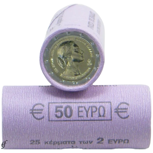Moneda de 2 Euros Conmemorativos de Grecia 2023 - Maria Callas - Rollo - Foto 1
