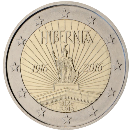 Moneda de 2 Euros Conmemorativos de Irlanda 2016 - Alzamiento de Pascua