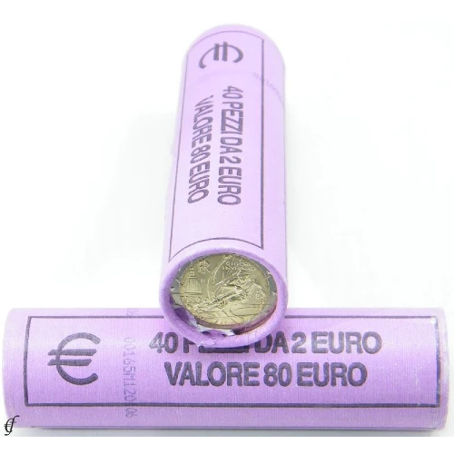 Moneda de 2 Euros Conmemorativos de Italia 2006 - Juegos Olímpicos de Invierno Turín 2006 - Rollo - Foto 1
