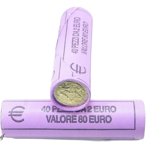 Moneda de 2 Euros Conmemorativos de Italia 2008 - Declaración de Derechos Humanos - Rollo - Foto 1