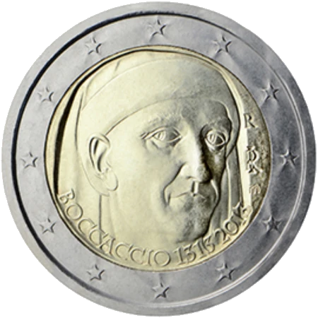 Moneda de 2 Euros Conmemorativos de Italia 2013 - Giovanni Boccaccio