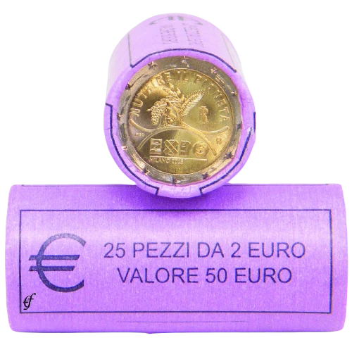Moneda de 2 Euros Conmemorativos de Italia 2015 - Exposición Universal de Milán 2015 - Rollo - Foto 1