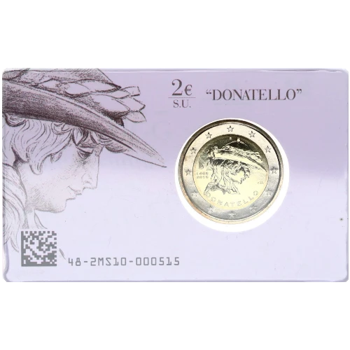 Moneda de 2 Euros Conmemorativos de Italia 2016 - Donatello - Coincard - Foto 1