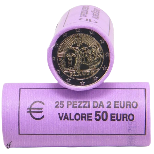 Moneda de 2 Euros Conmemorativos de Italia 2016 - Plauto -Rollo - Foto 1