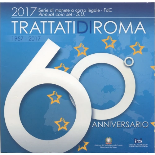 Moneda de 2 Euros Conmemorativos de Italia 2017 - Basílica de San Marcos en Venecia - Cartera Conmemorativa Tratado de Roma - Foto 1