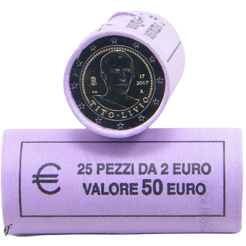 Moneda de 2 Euros Conmemorativos de Italia 2017 - Tito Livio - Rollo - Foto 1