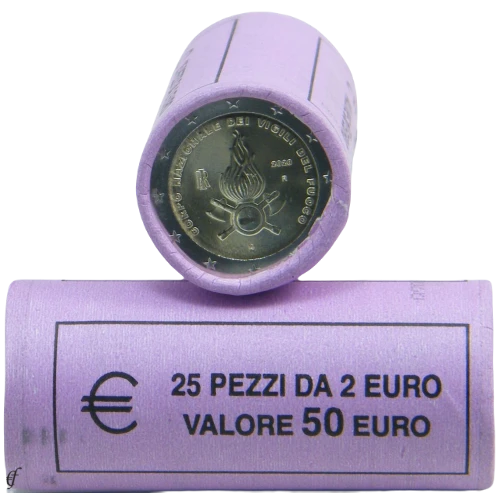 Moneda de 2 Euros Conmemorativos de Italia 2020 - Corpo Nazionale dei Vigili del Fuoco - Rollo - Foto 1