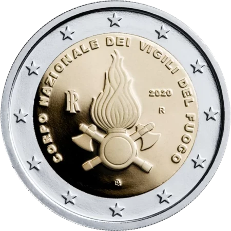 Moneda de 2 Euros Conmemorativos de Italia 2020 - Corpo Nazionale dei Vigili del Fuoco
