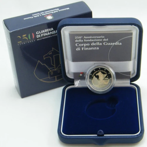 Moneda de 2 Euros Conmemorativos de Italia 2024 - Guardia di Finanza - Estuche Proof - Foto 1
