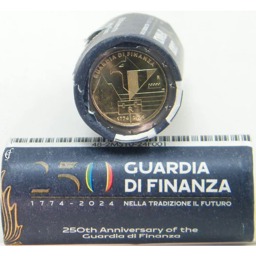 Moneda de 2 Euros Conmemorativos de Italia 2024 - Guardia di Finanza - Rollo Conmemorativo - Foto 1