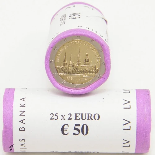 Moneda de 2 Euros Conmemorativos de Letonia 2014 - Riga Capital Europea de la Cultura - Rollo - Foto 1