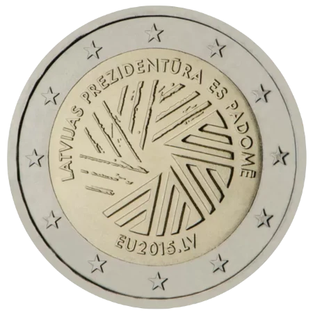 Moneda de 2 Euros Conmemorativos de Letonia 2015 - Presidencia Letonia del Consejo de la Unión Europea