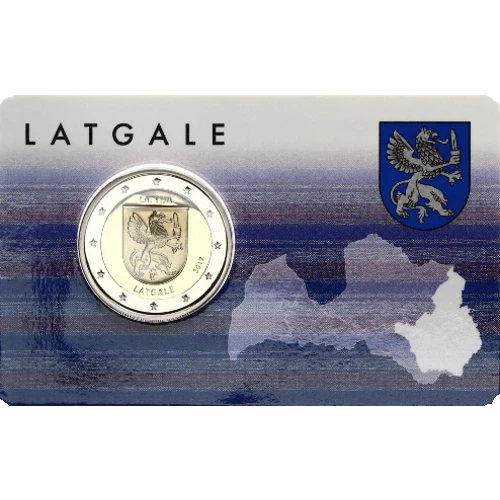 Moneda de 2 Euros Conmemorativos de Letonia 2017 - Latgale - Coincard - Foto 1