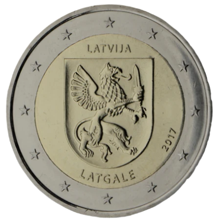 Moneda de 2 Euros Conmemorativos de Letonia 2017 - Latgale
