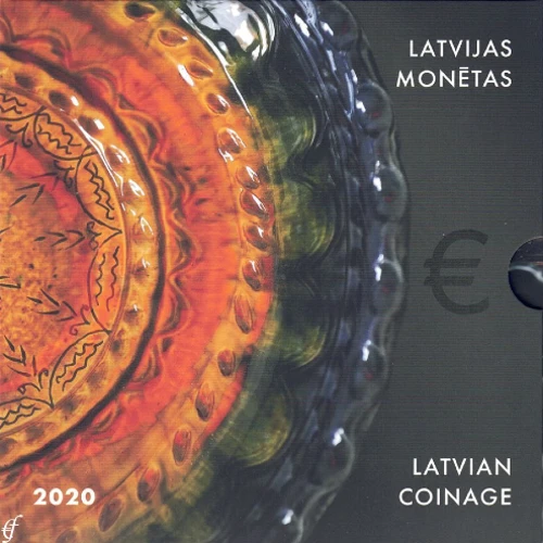 Moneda de 2 Euros Conmemorativos de Letonia 2020 - Cerámica Latgaliana - Cartera Anual Flor de Cuño - Foto 1