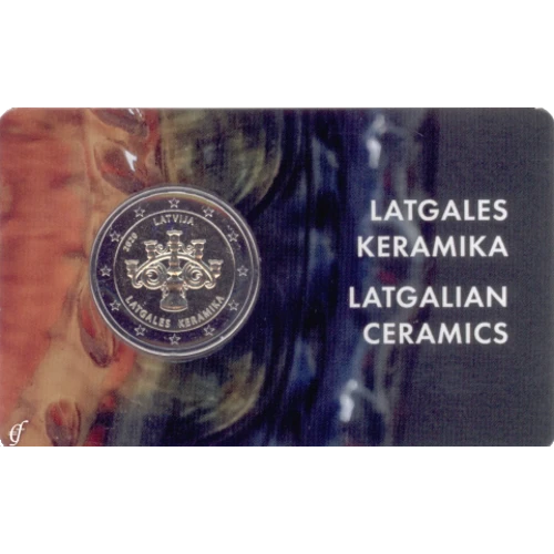 Moneda de 2 Euros Conmemorativos de Letonia 2020 - Cerámica Latgaliana - Coincard - Foto 1