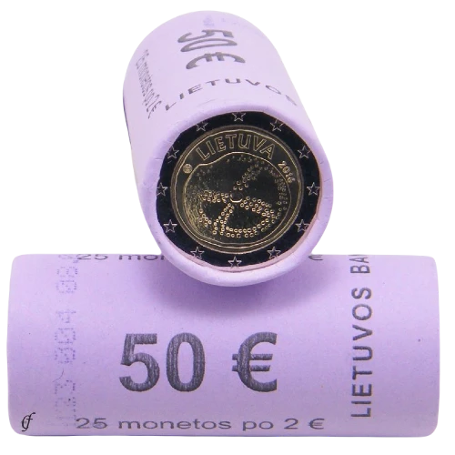 Moneda de 2 Euros Conmemorativos de Lituania 2016 - Cultura Báltica - Rollo - Foto 1