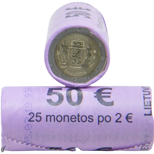Moneda de 2 Euros Conmemorativos de Lituania 2019 - Región Etnográfica de Žemaitija - Rollo - Foto 1