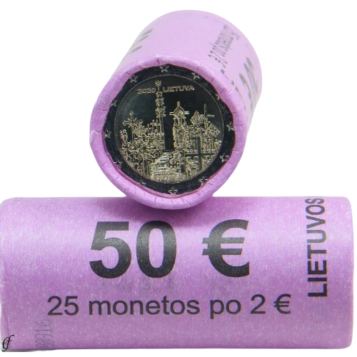 Moneda de 2 Euros Conmemorativos de Lituania 2020 - La Colina de las Cruces - Rollo - Foto 1