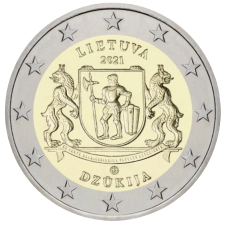 Moneda de 2 Euros Conmemorativos de Lituania 2021 - Región Etnográfica de Dzūkija