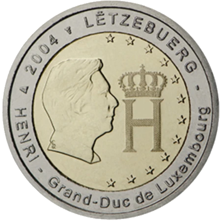 Moneda de 2 Euros Conmemorativos de Luxemburgo 2004 - Monograma del Gran Duque Enrique