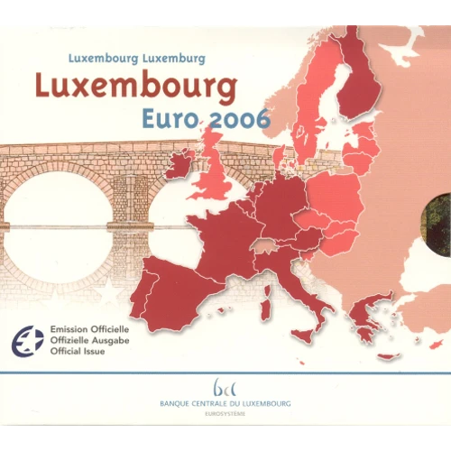 Moneda de 2 Euros Conmemorativos de Luxemburgo 2006 - 25 Cumpleaños del Gran Duque Guillermo - Cartera Anual Flor de Cuño - Foto 1