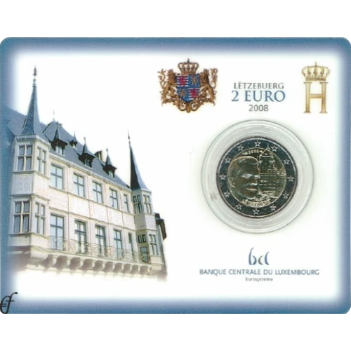 Moneda de 2 Euros Conmemorativos de Luxemburgo 2008 - Castillo de Berg - Coincard - Foto 1