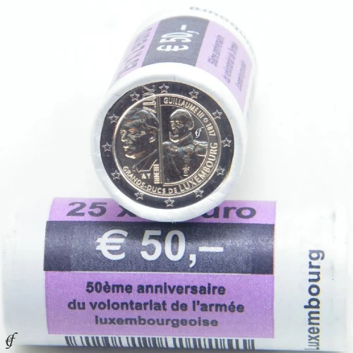 Moneda de 2 Euros Conmemorativos de Luxemburgo 2017 - Gran Duque Guillermo III - Rollo - Foto 1