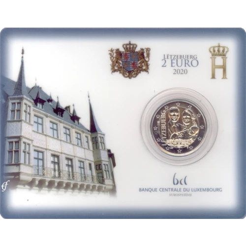 Moneda de 2 Euros Conmemorativos de Luxemburgo 2020 - Nacimiento del Príncipe Charles - Coincard - Foto 1