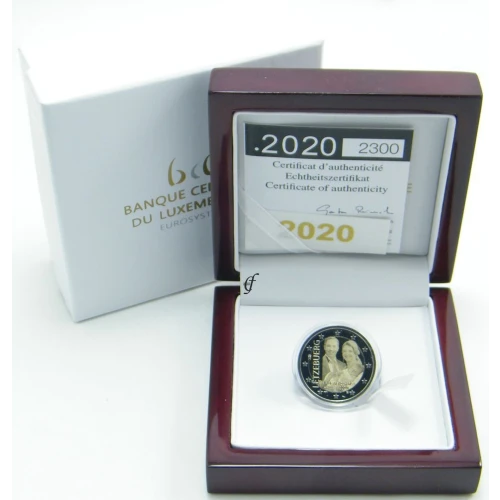 Moneda de 2 Euros Conmemorativos de Luxemburgo 2020 - Nacimiento del Príncipe Charles - Estuche Proof - Foto 1