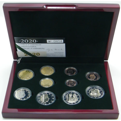Moneda de 2 Euros Conmemorativos de Luxemburgo 2020 - Príncipe Enrique y Príncipe Carlos - Estuche Anual Proof - Foto 1